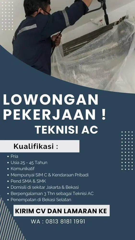 Lowongan Pekerjaan Teknisi