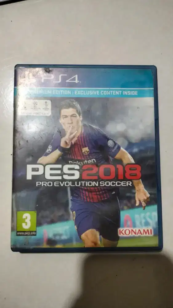 KASET PS4 PES 2018 BEKAS