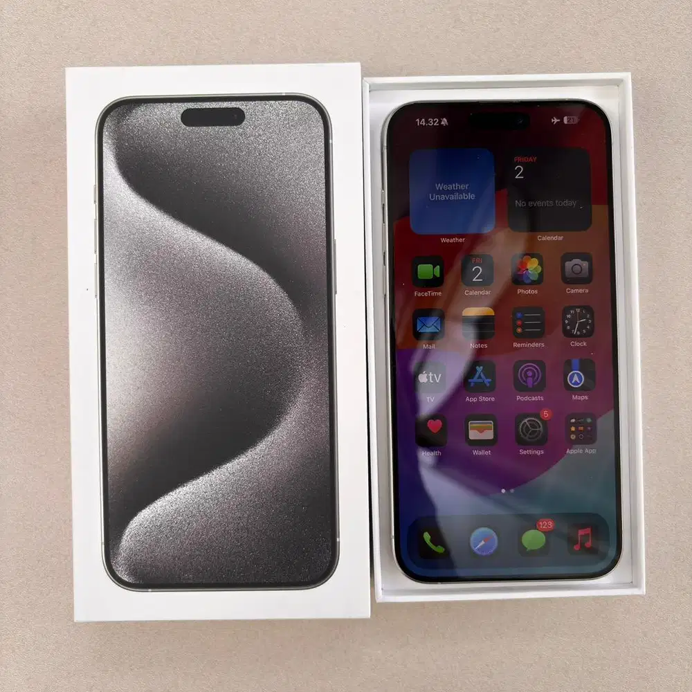 iPhone 15 Pro Max 256GB White Titanium mulus terawat