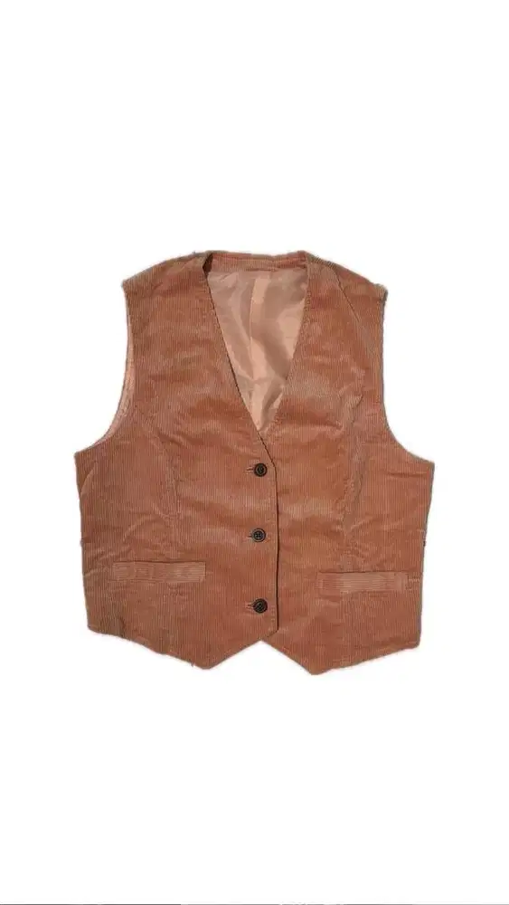 Corduroy vest formal look
