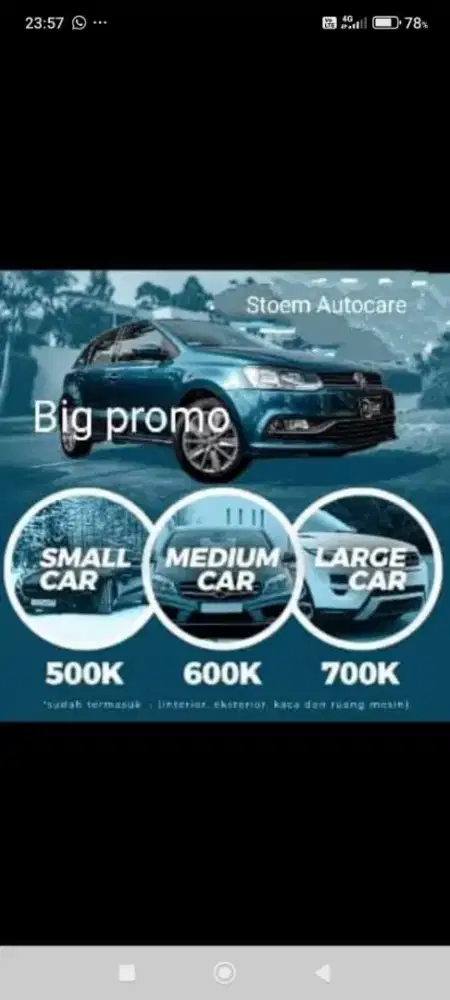 STOEM AUTOCARE, Salon Poles Mobil Bergaransi!