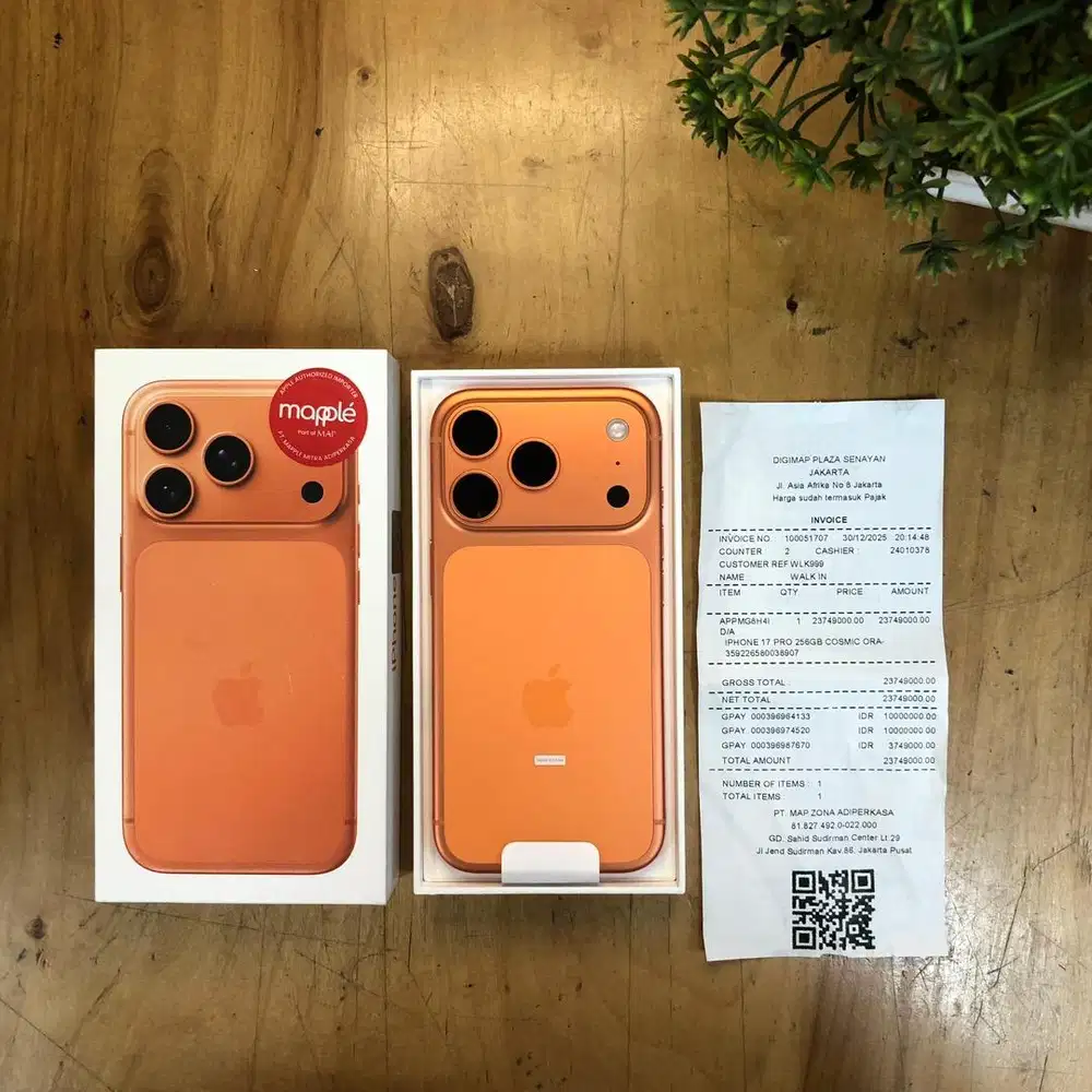BNOB non aktif iPhone 17 pro 256gb cosmic Orange Garansi resmi digimap