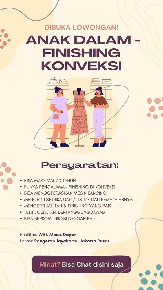 Finishing - Anak Dalam Konveksi