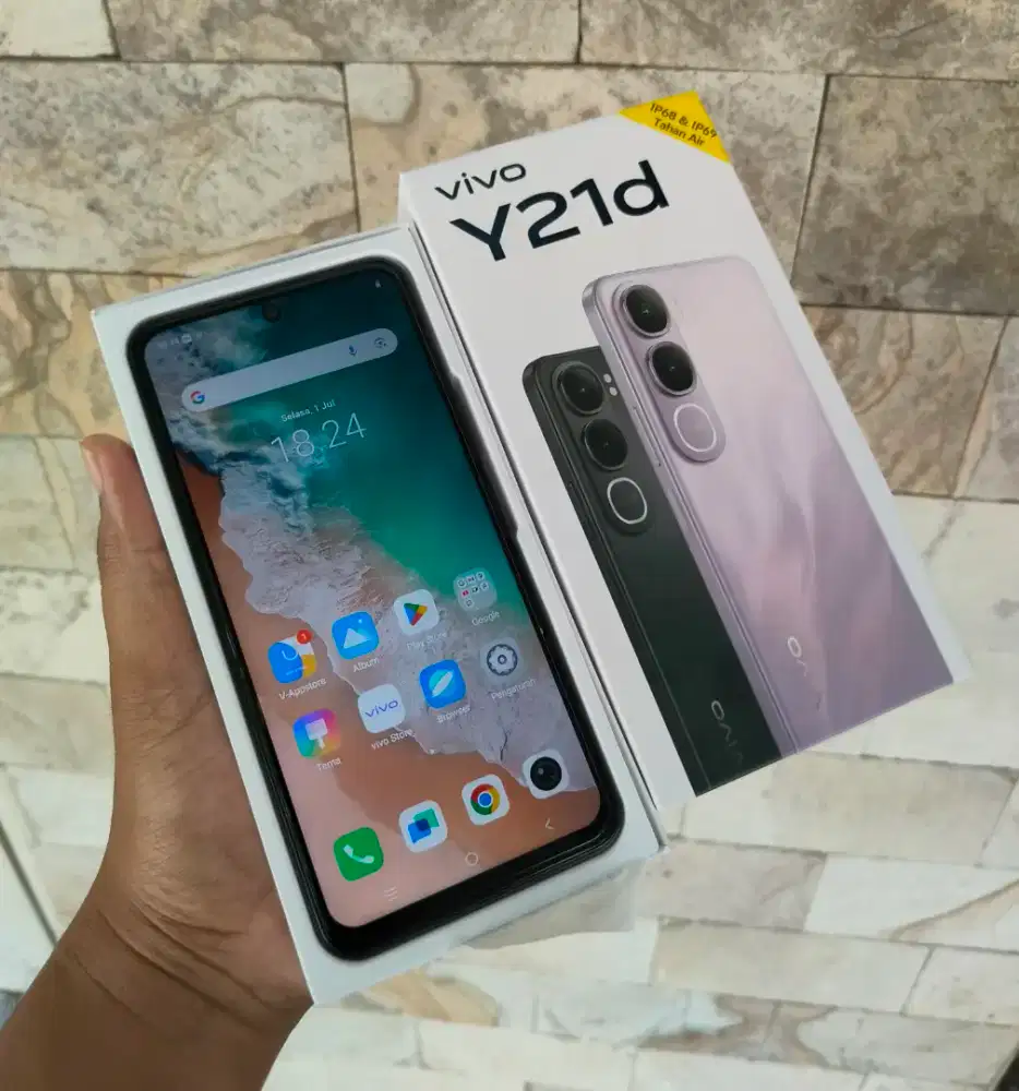 Vivo y21d ram 8+8/128 gb pemakaian belom lama