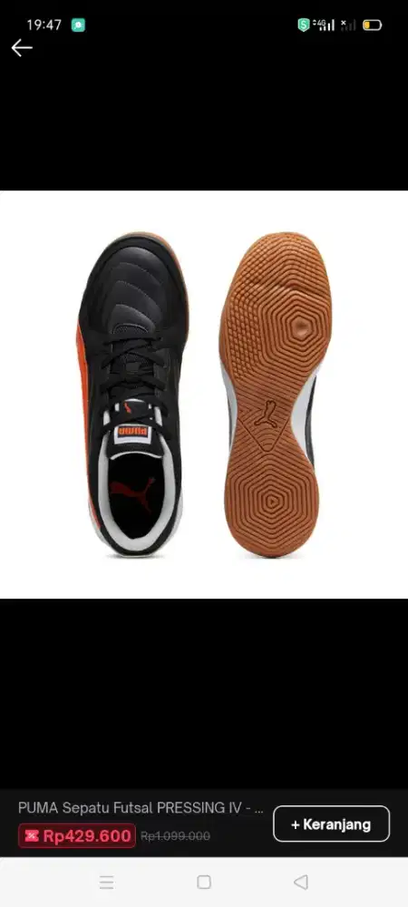 SEPATU FUTSAL PUMA ORIGINAL SIZE 45