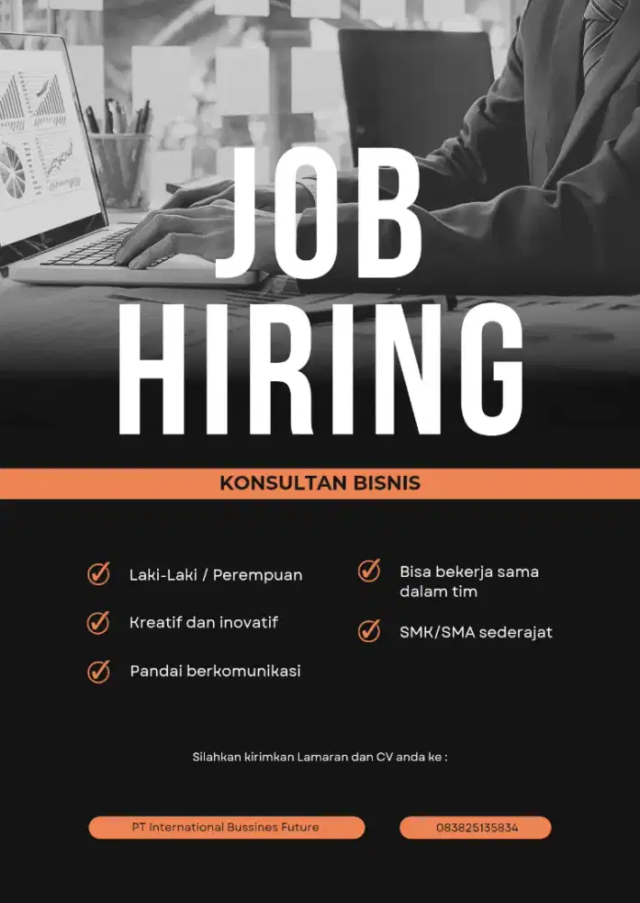 Dibutuhkan staff admin usia max 27 tahun