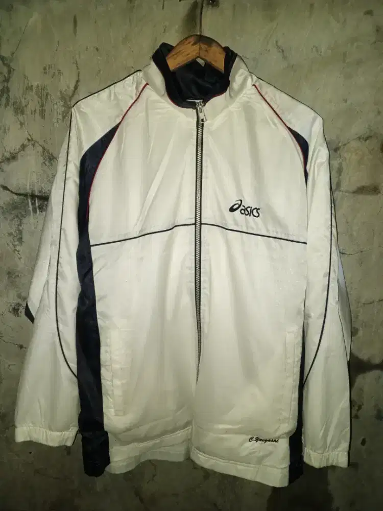 Jaket windbreaker asics vintage
