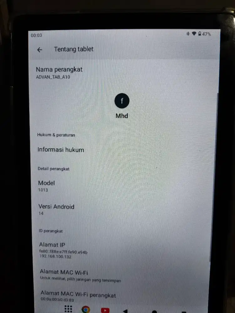 Jual Advan Tablet A10