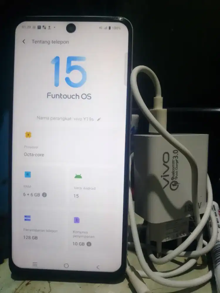 Vivo Y19S HP+Chasan Ram 12(6+6)/128