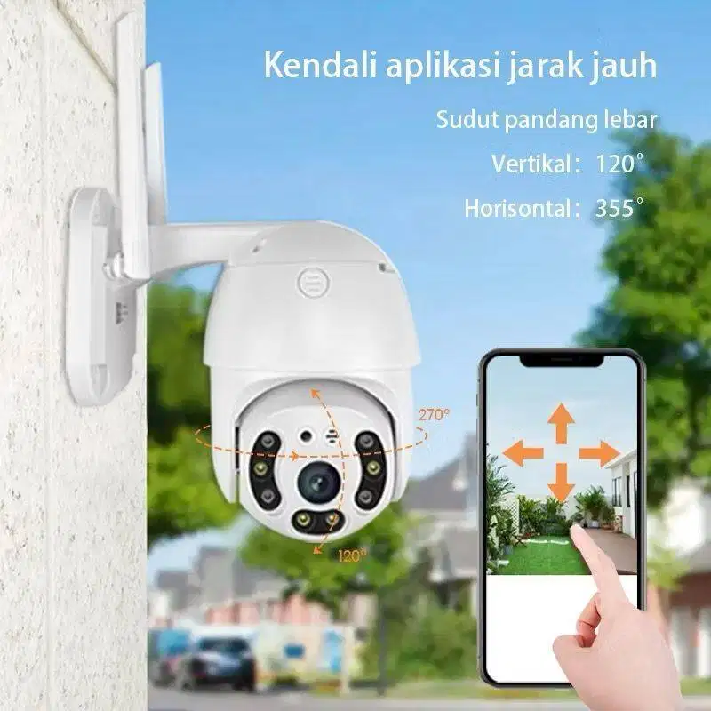 Wifi Smart CCTV Outdoor IPCam Protection Rating IP66 Tahan Air