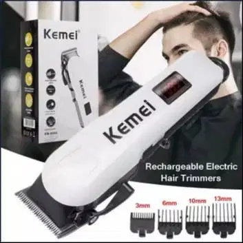 Hair Clipper Kemei KM-809A Alat Mesin Cukur Rambut Elektrik Recharger