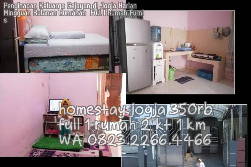 Penginapan Keluarga Gejayan di Jogja Harian Mingguan Bulanan Rumahan