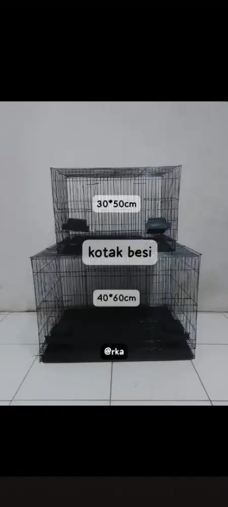sangkar kotak besi pondok cabe