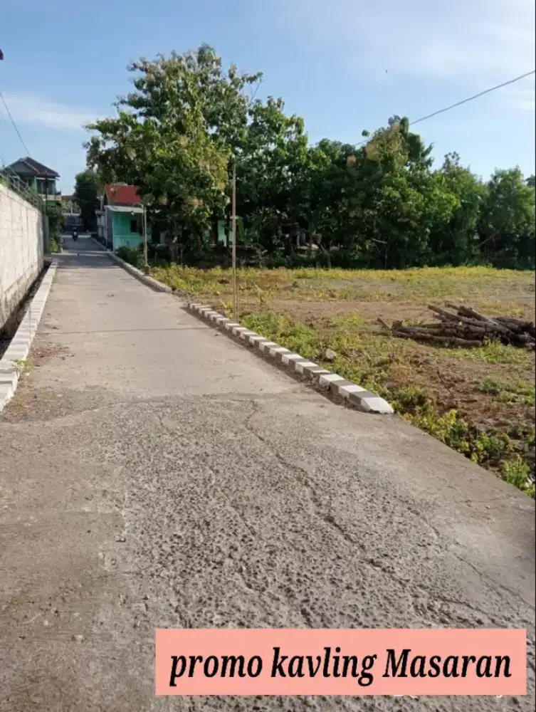 Tanah murah nempel Masaran kota