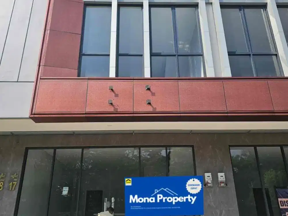 Disewakan Ruko Baru Tiga Lantai Frontrow Kota Wisata Cibubur