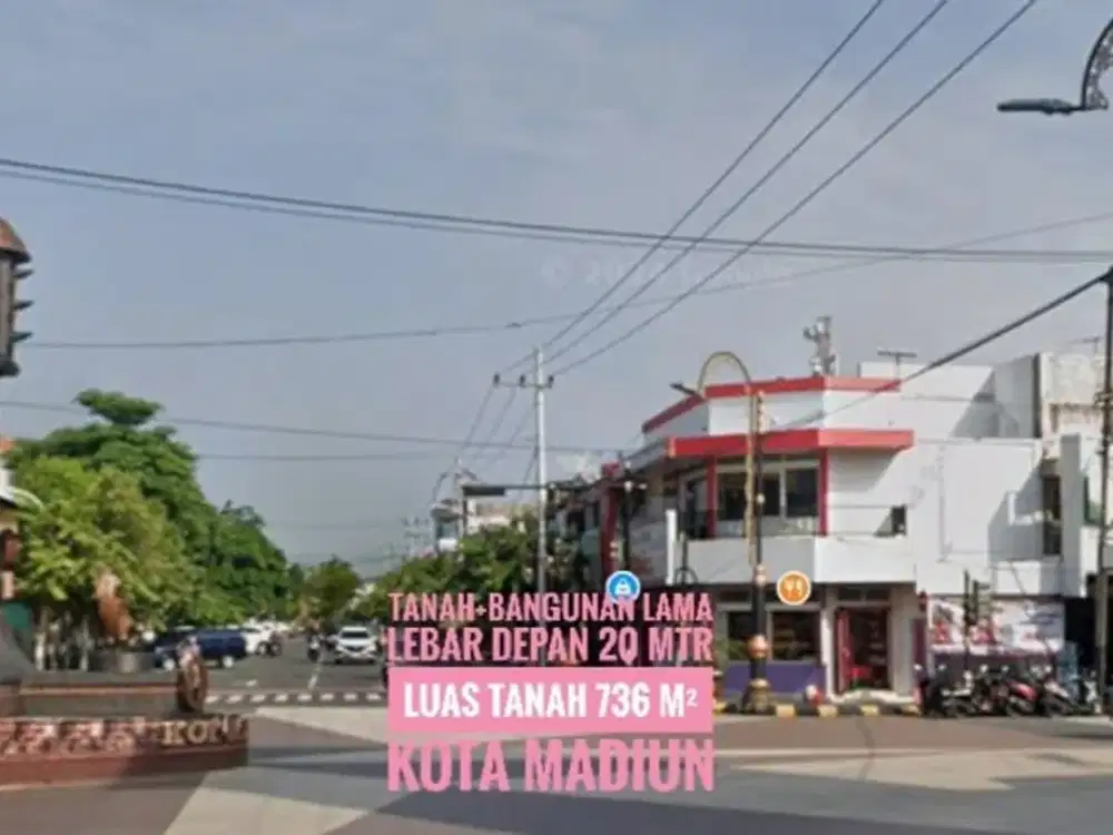 [Bb] Dijual Tanah+Bangunan Lama, Jl. Panglima Sudirman KOTA MADIUN Lokasi Strategis