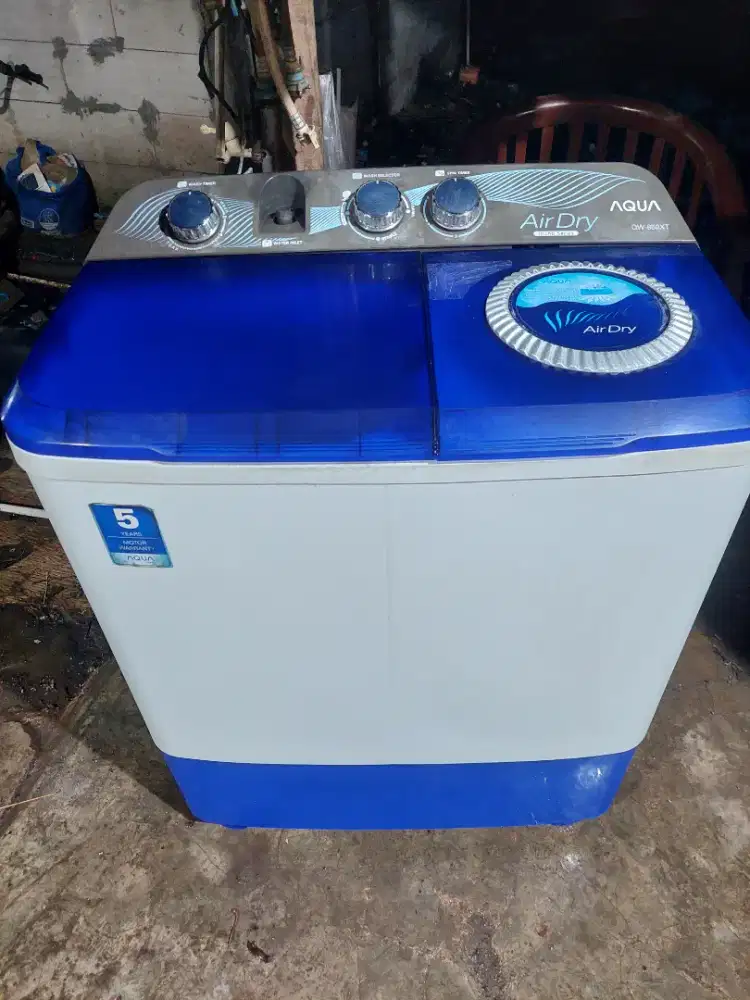 Mesin cuci Aqua kapasitas 8,5kg Normal semua tinggal langsung pakai