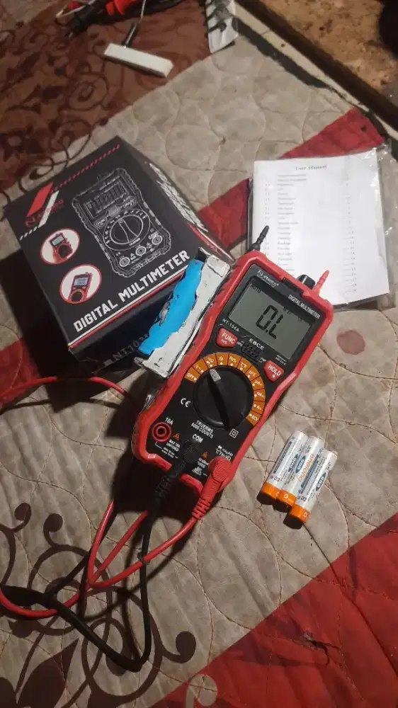 Multimeter Digital NEPTO NT-104a Fitur NCV Modif Slot Baterai 18650