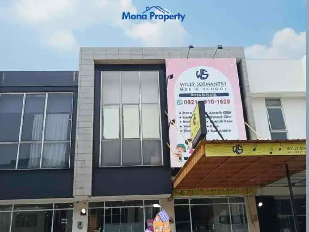 Disewakan Murah Ruko Dua Lantai Lokasi Strategis Kota Wisata Cibubur