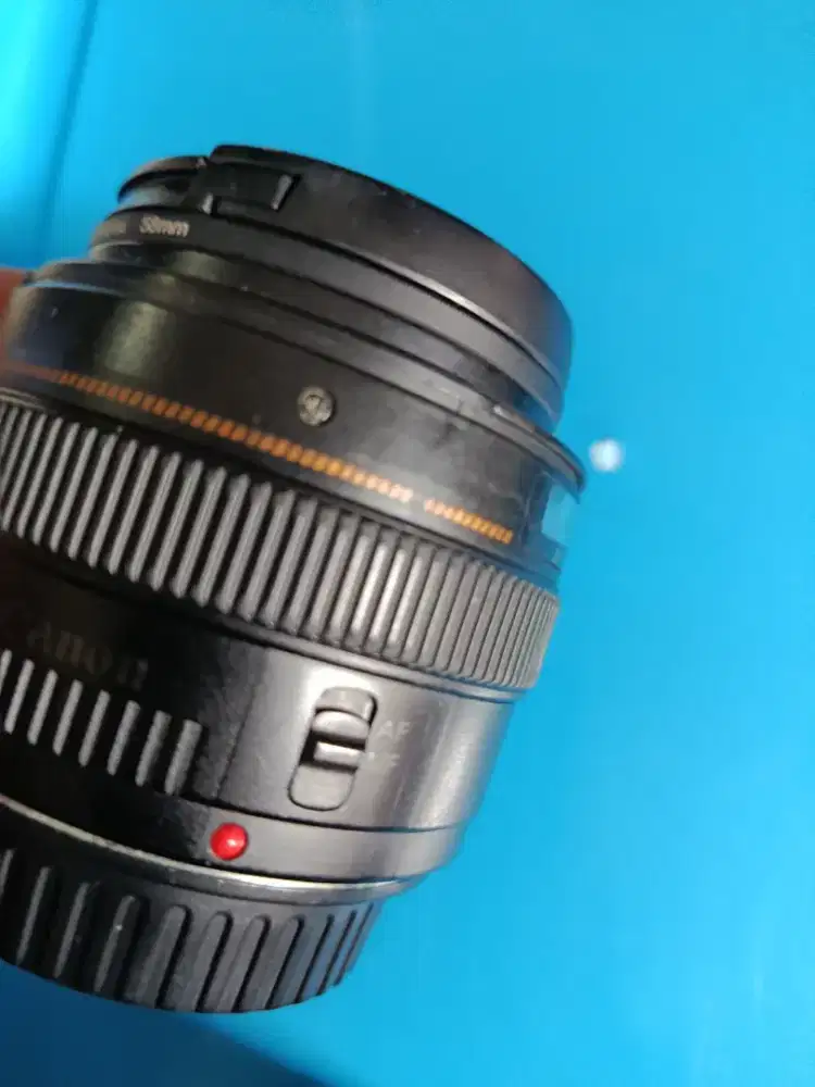 Lensa fix Canon 50mm f1.4 mulus
