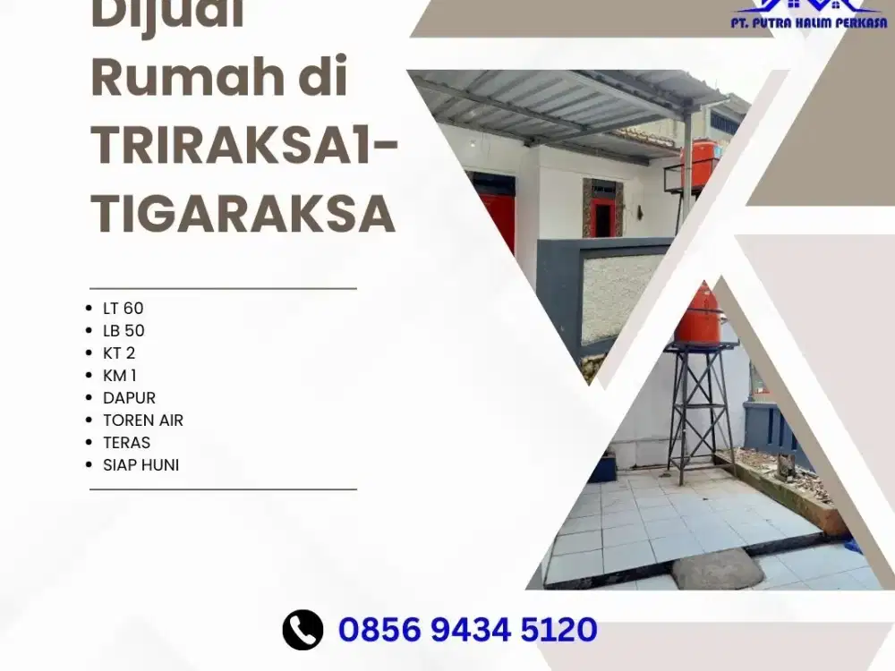 Dijual Rumah di TRIRAKSA1-TIGARAKSA