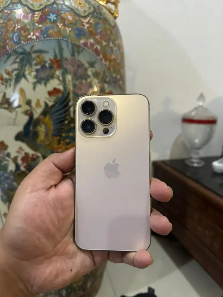 IPHONE 13 PRO GOLD 128GB FULLSET MULUS NOMINUS