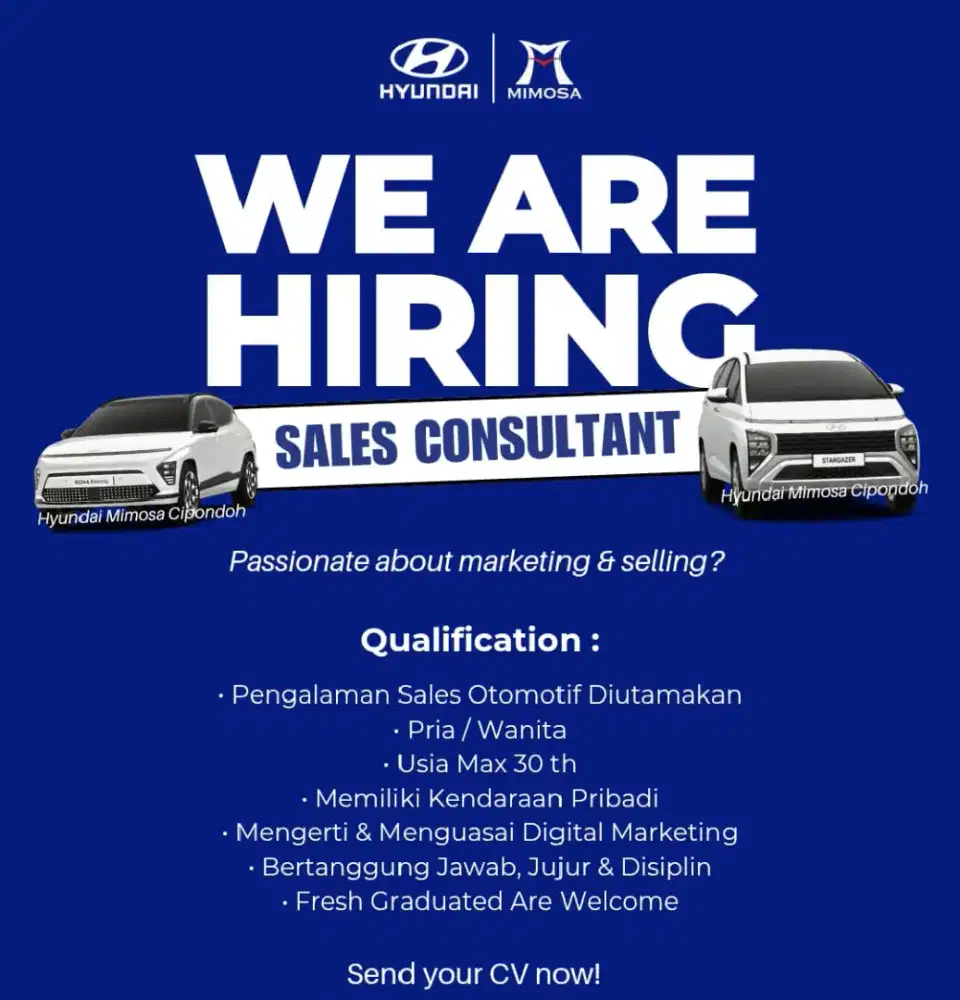 Lowongan sales HYUNDAI
