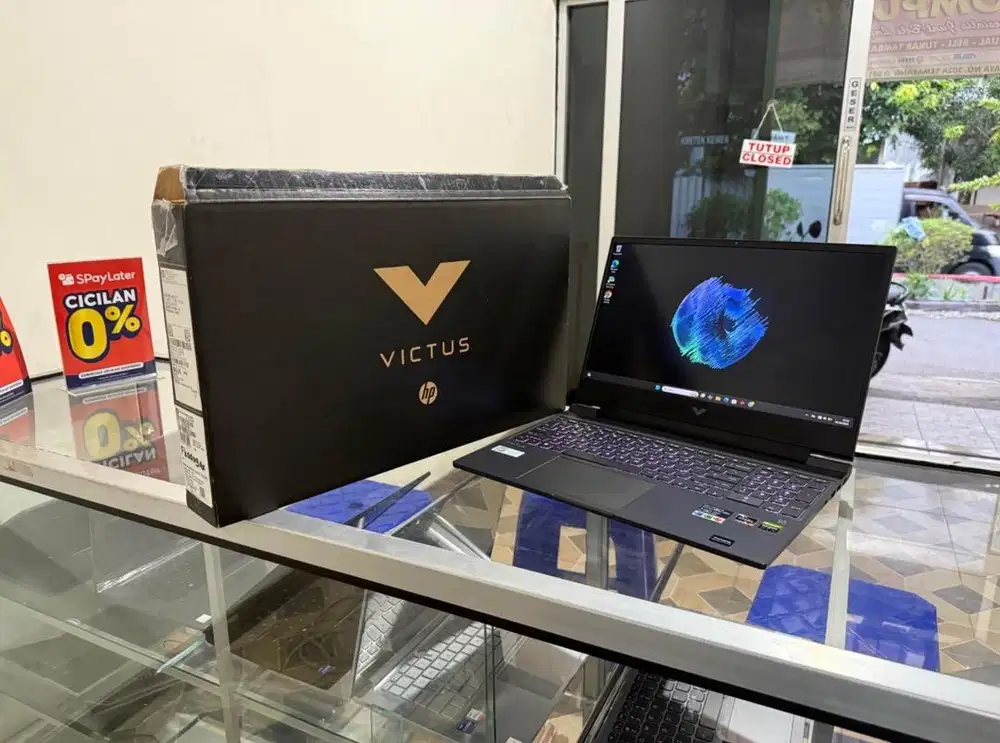 GAMING HP VICTUS AMD RYZE  5 RTX3050 FULSET GARANSU RESMI