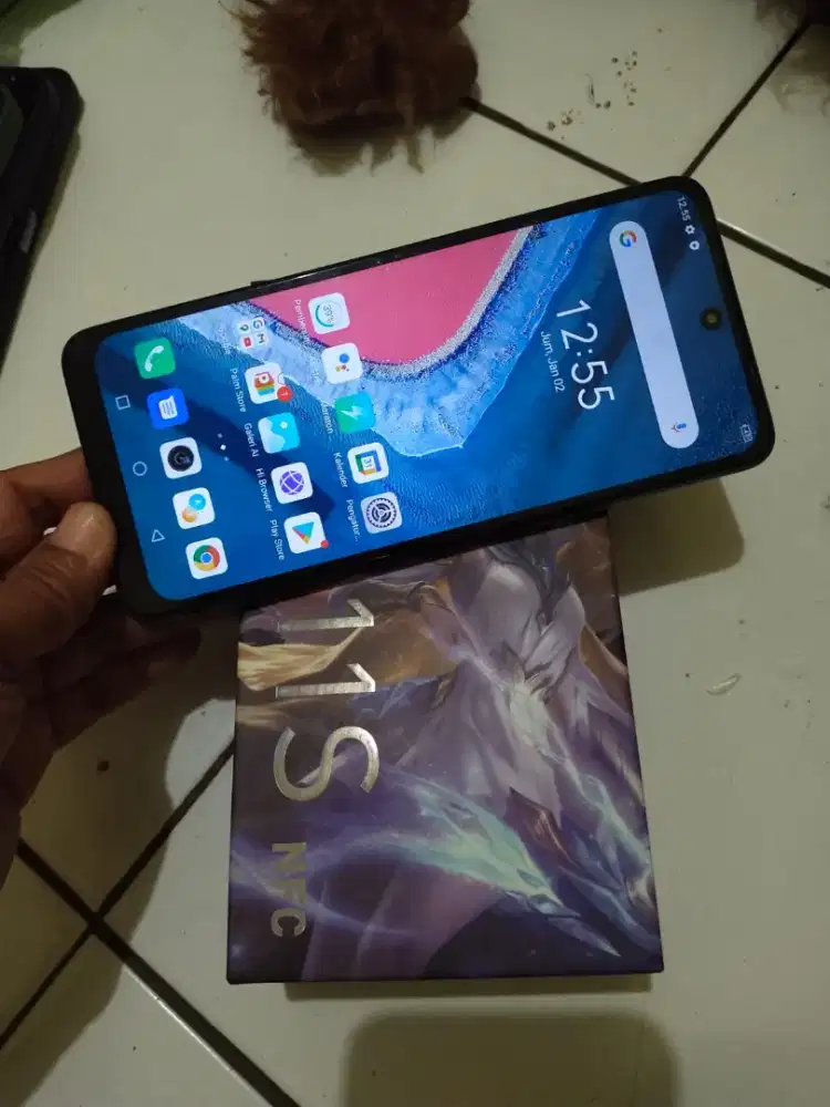 Infinix hot 11s  NFC   6+2/128  minus fingerprint off tutup belakang