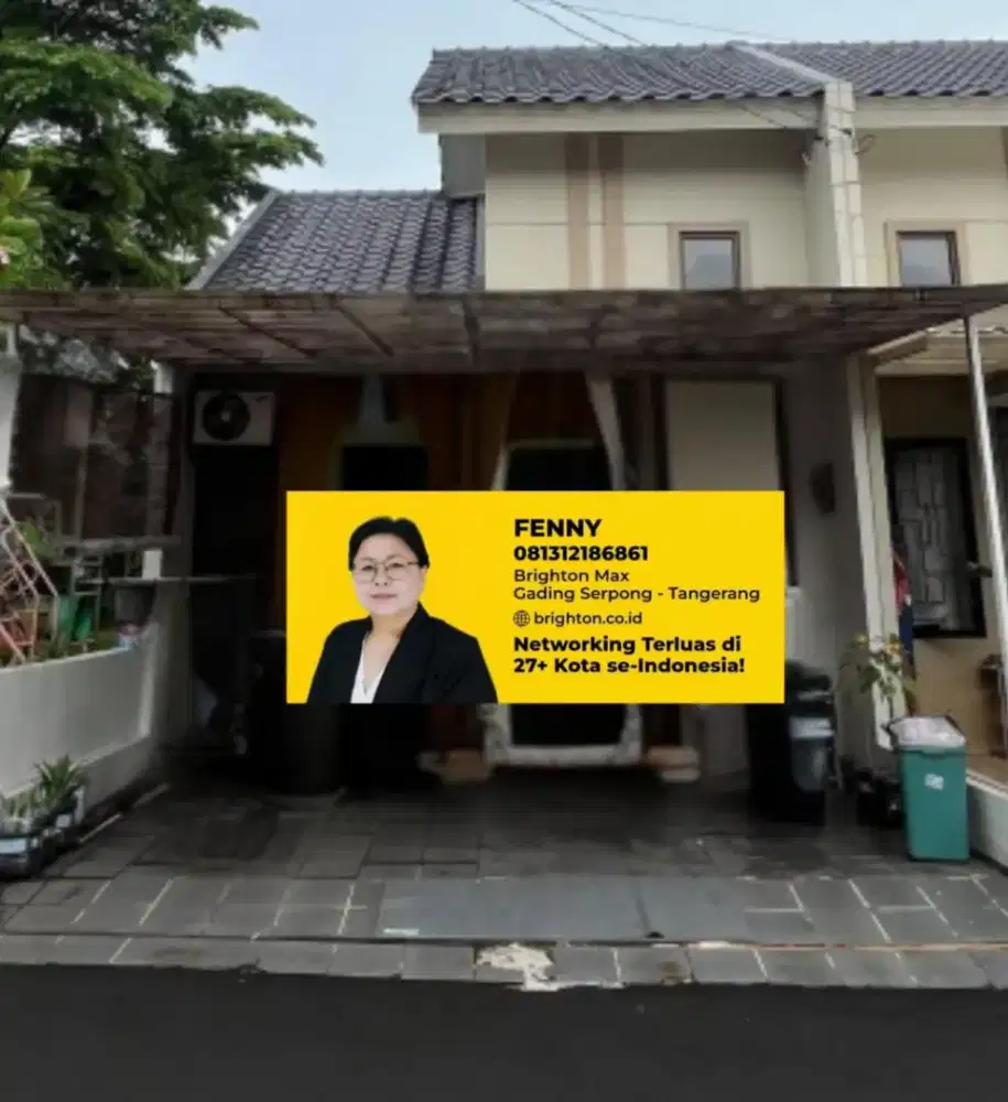 Rumah 2 KT di Grand Cendrawasih Asri Ciputat, Dekat RS dan Sekolah