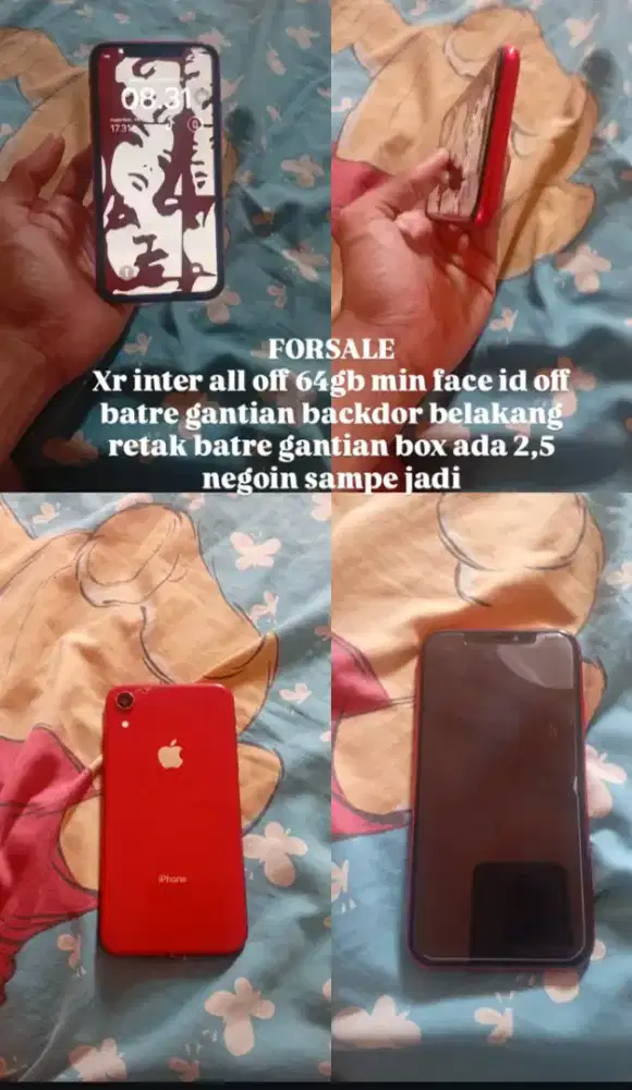 Dijual iPhone xr inter 2,5 nego