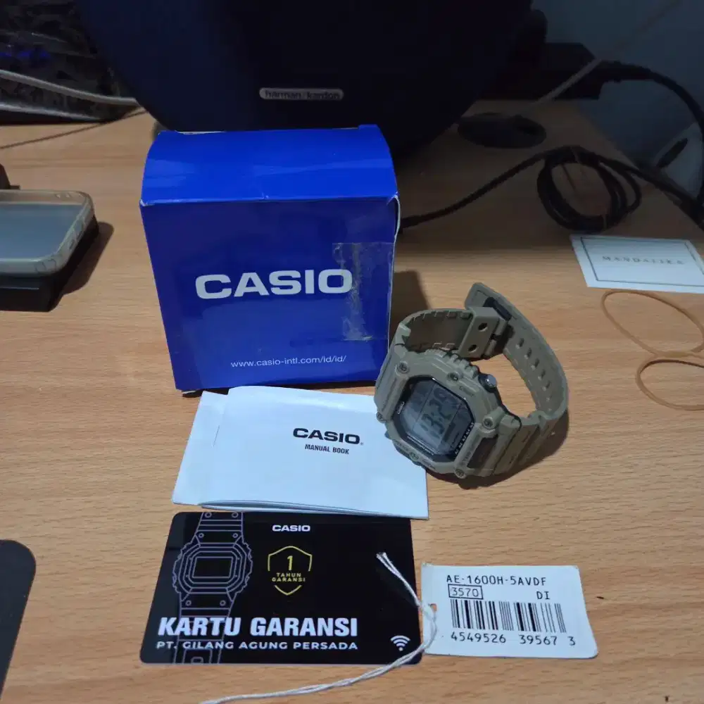 jam tangan Casio AE-1600-5AVDF original