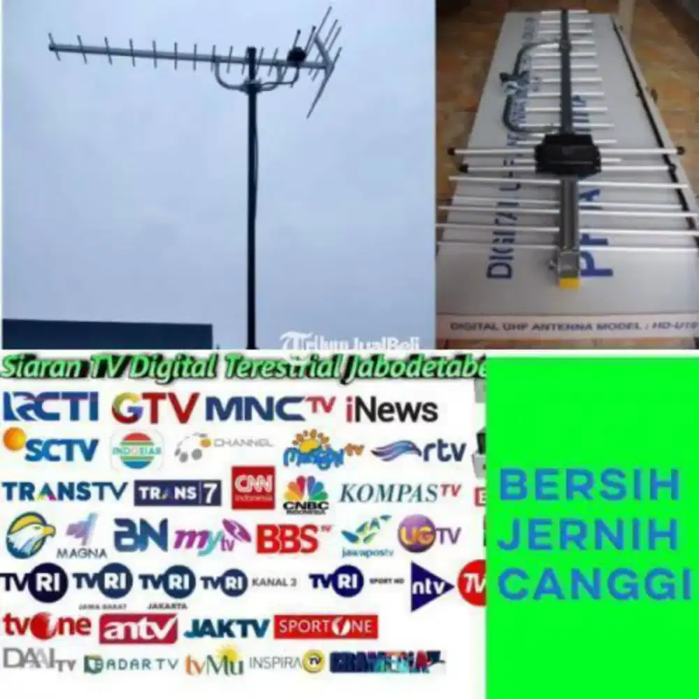 Melayani pemasangan Antenna tv digital, siaran jreng bagus