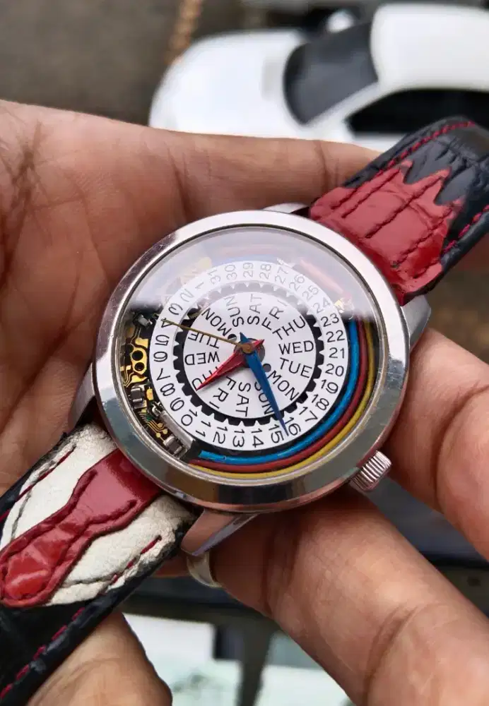 Jam alba quartz dial modif unik lawas bekas vintage antik jadul