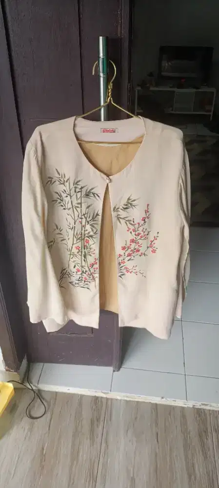 Baju blazer wanita lukis