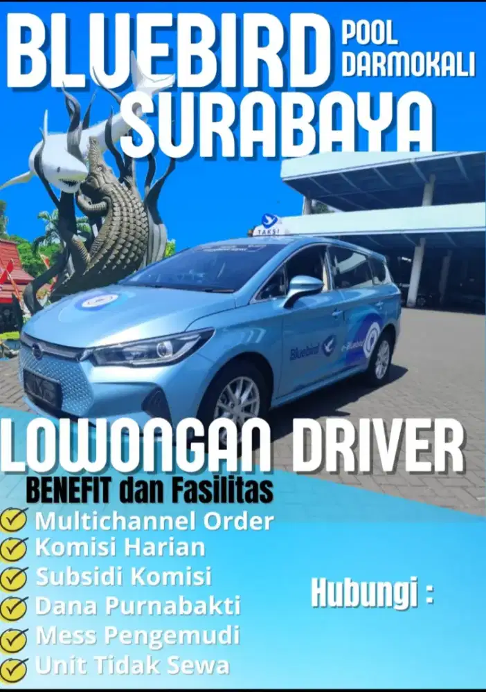 Lowongan driver taksi bluebird