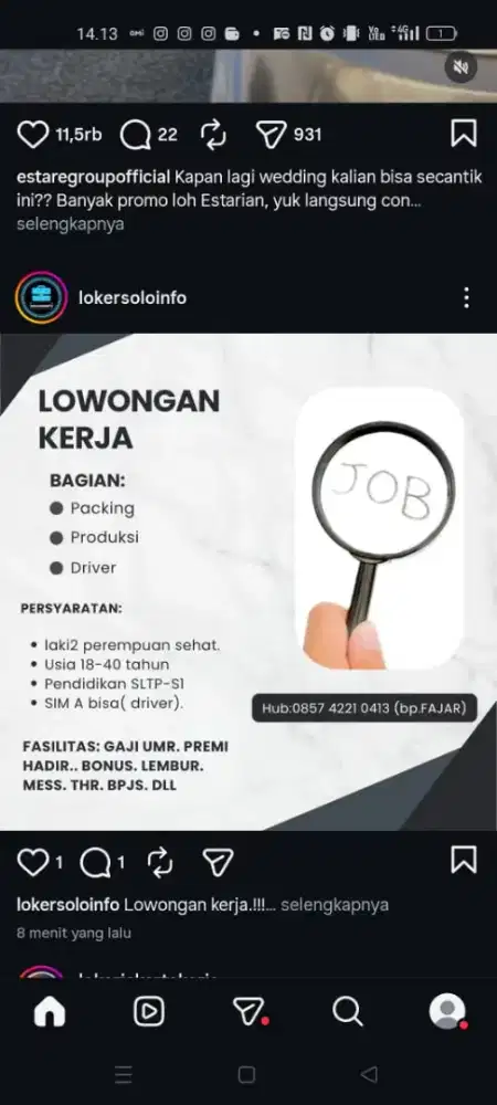 Lowongan kerja untuk umum
