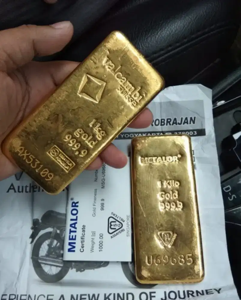 Menerima emas dgn kondisi putus patah surat hilang dan logam mulia dll