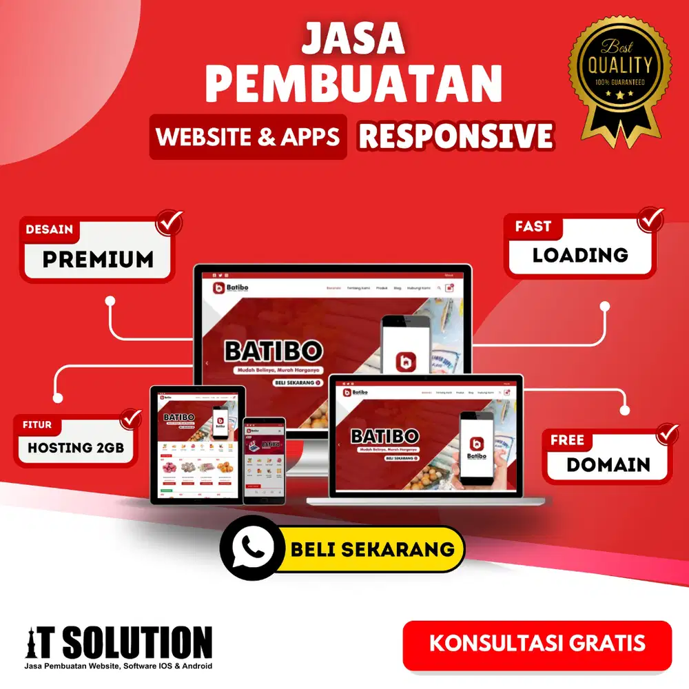 Jasa Pembuatan Website & Aplikasi Responsif Profesional