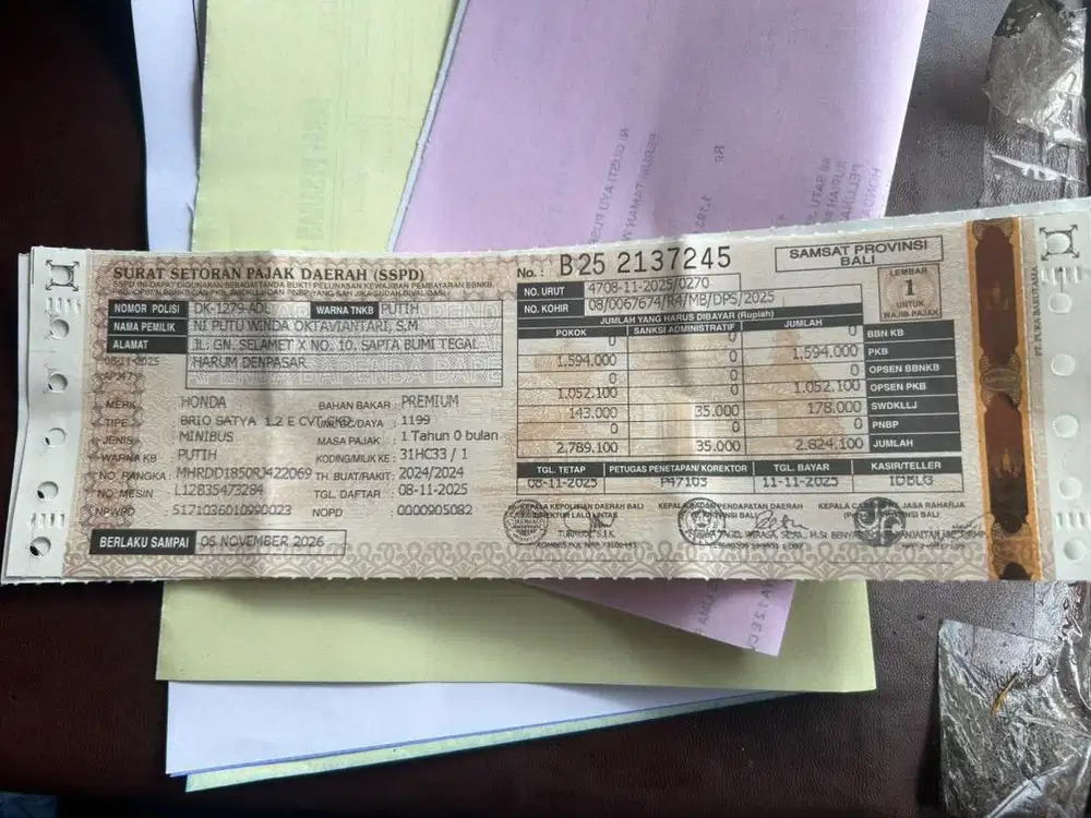 Jasa samsat mobil dan motor