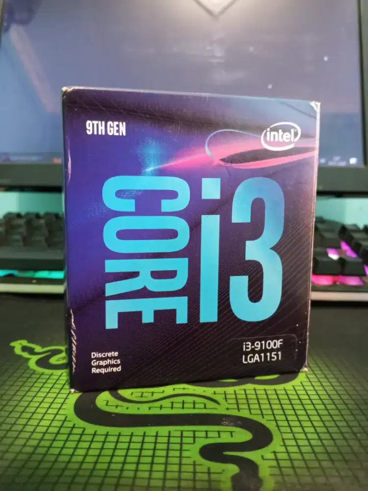 Jual processor Intel core i3 9100f fullset box muraah