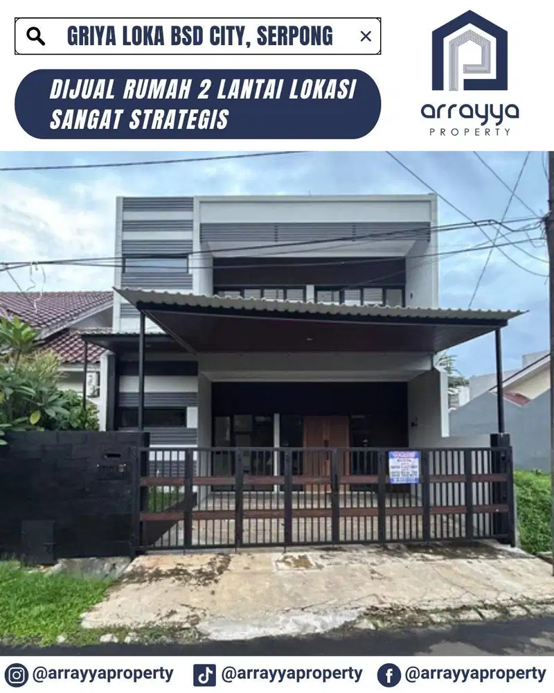 DIJUAL RUMAH 2 LANTAI GRIYA LOKA BSD SERPONG 'MRB68'