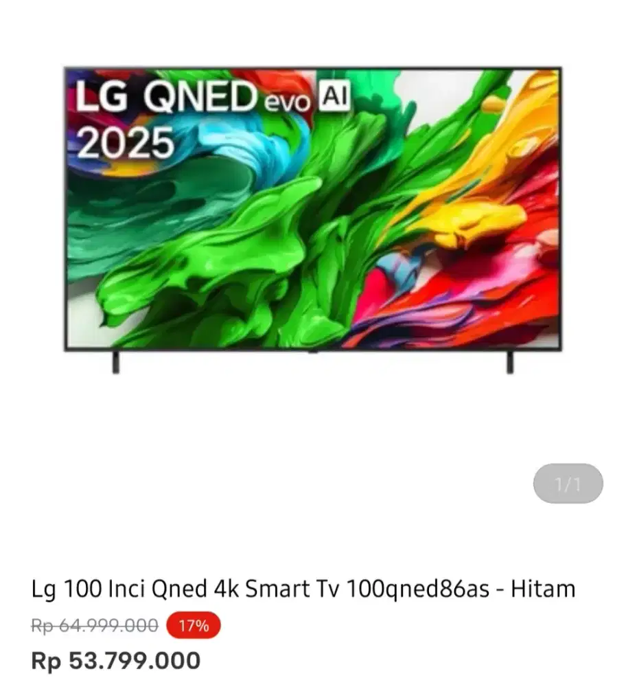 LG SMART TV 4K 100 INCI