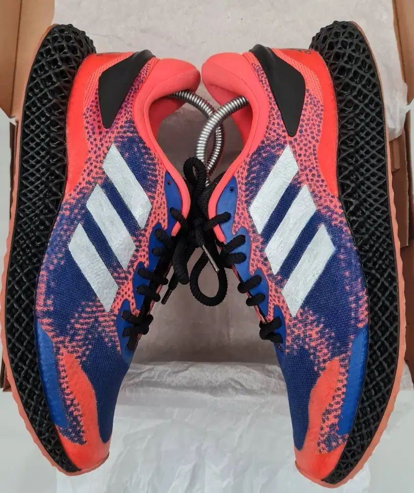 Sepatu Adidas 4DFWD Original Blue Pink Strip Silver size 43 1/3