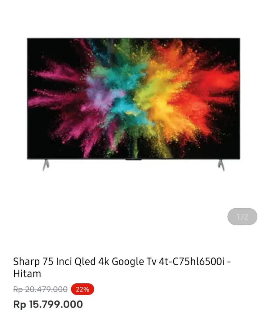 SHARP GOOGLE TV 4K 75 INCI