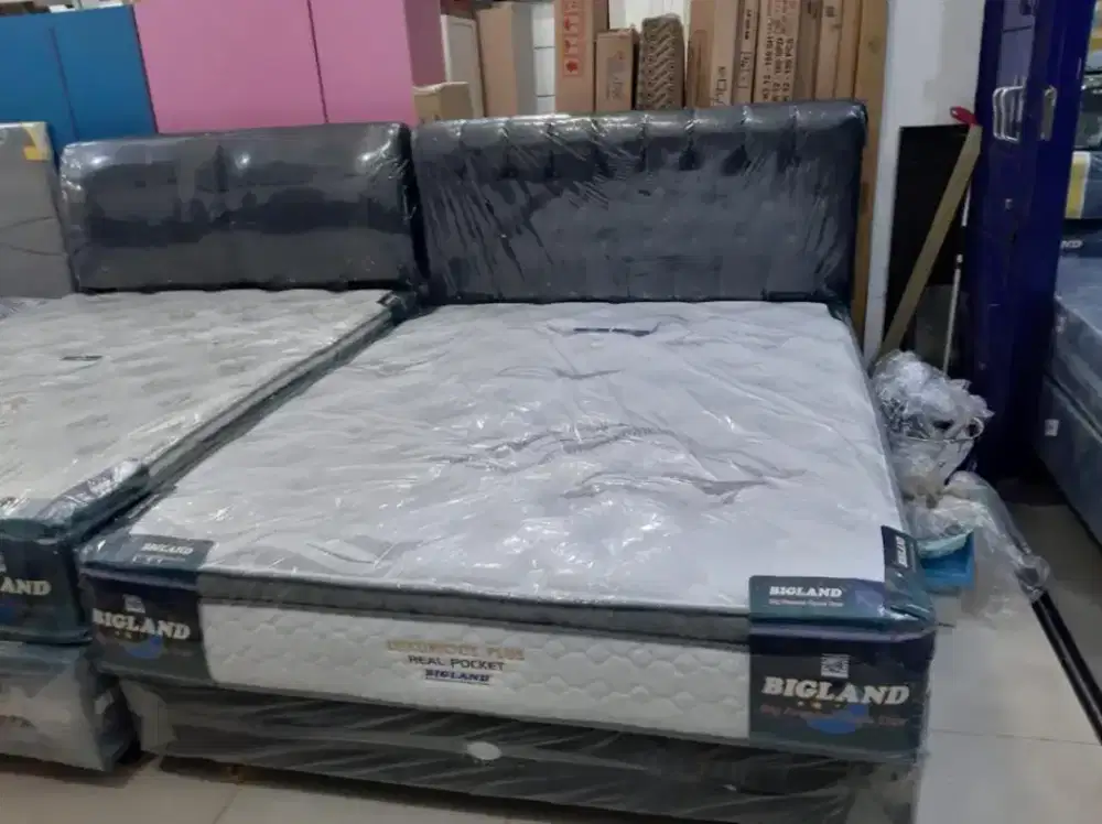 Kasur springbed Bigland pocket,ready semua ukuran