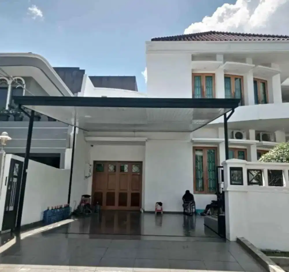 Kanopi alderon single layer+plafon pvc list profil talang air