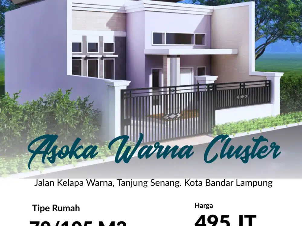 RUMAH MURAH DI TANJUNG SENANG DEKAT SMP 19 BALAM CUMA 400 JT AN