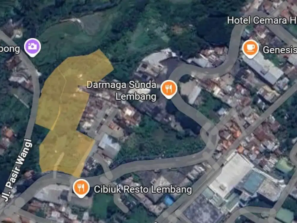 LELANG Kavling Luas  Strategis Jalan Raya Lembang Gudangkahuripan, Lembang