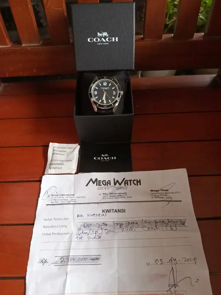 Jam Tangan Classic COACH Preston  Black Original 100%